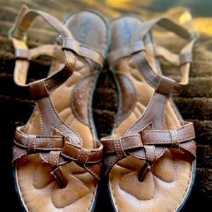 Born brown leather sandals